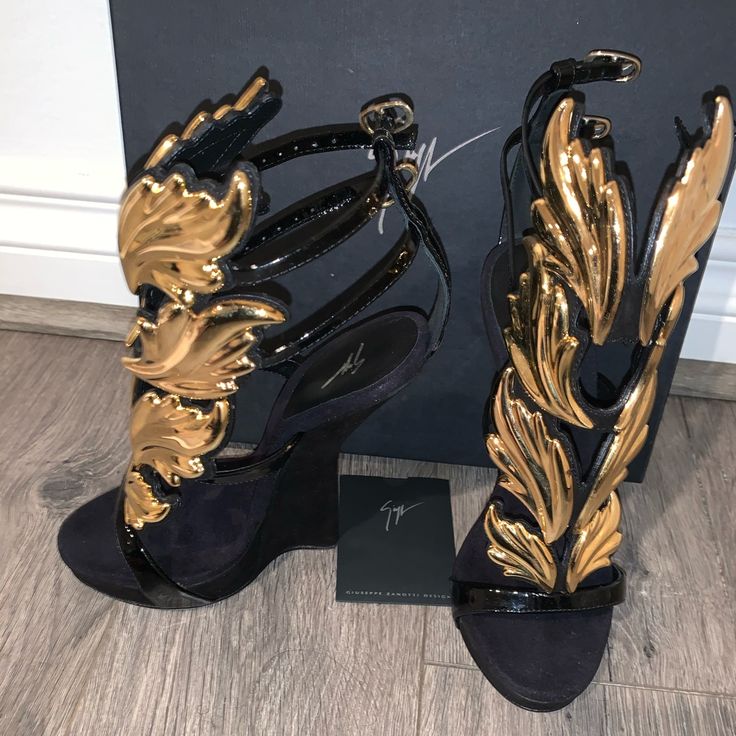 Worn One Time Look Brand New! Kanye West Deigned These For Giuseppe Zanotti Shoes Got Them For Almost 1700 When They Dropped... These Are Rare Because Of The Heel Type Wedge Size:6 Let Me Know If You Have Any Questions Giuseppe Zanotti Heels Kanye, Guissepe Zanotti Heels, 2010s Heels, 2010 Heels, Kylie Jenner Heels, Expensive Heels, New Kanye, Zanotti Heels, Giuseppe Zanotti Heels