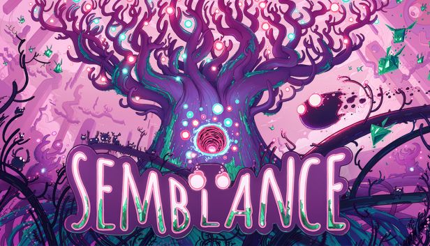 the title for semblance, with an image of a tree surrounded by plants