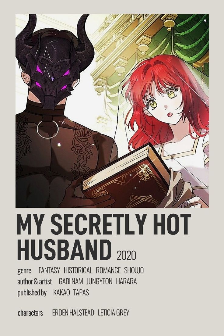 the poster for my secretly hot husband, which features two women with red hair and horns