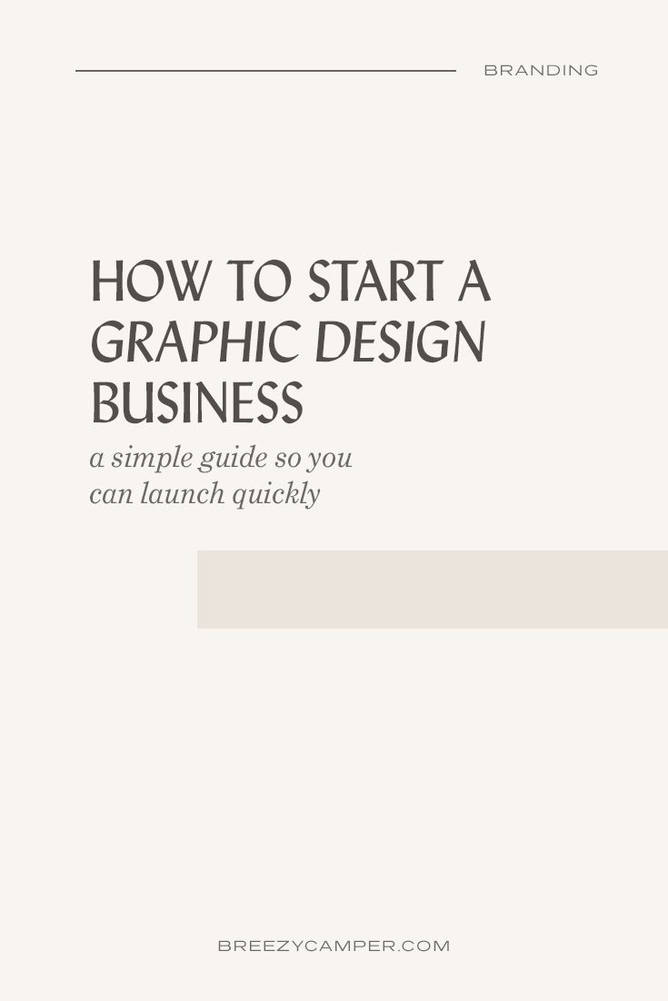 a white book cover with the words how to start a graphic design business on it