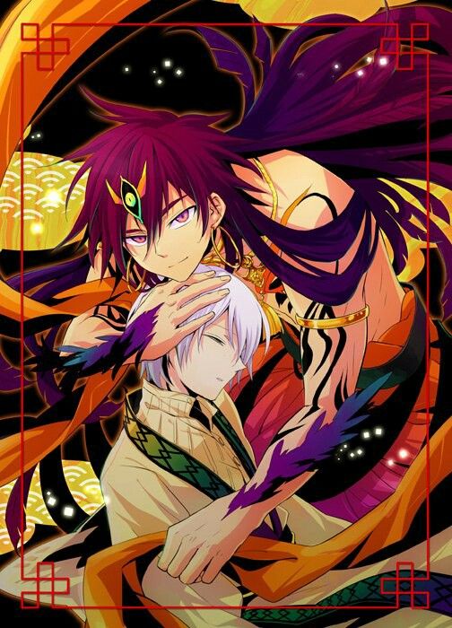 an anime character with long hair and purple hair, holding her hands to her chest