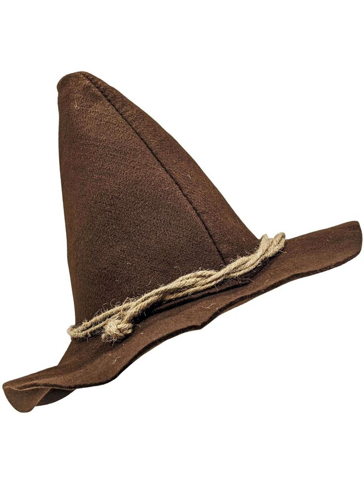 Felt Scarecrow Hat, Scarecrow Hat, Scarecrow Makeup, Dnd Campaign, Wizard Hat, Character Inspo, Felt Hat, Scarecrow, Larp