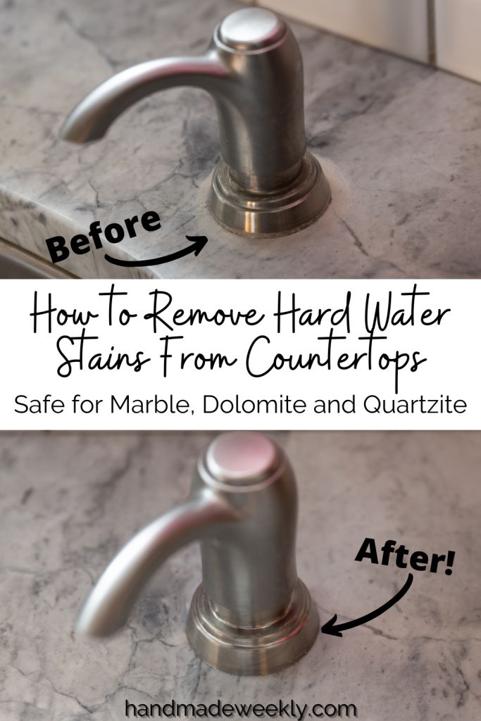 how to remove hard water stains from countertops with marble do it yourself and quartzite