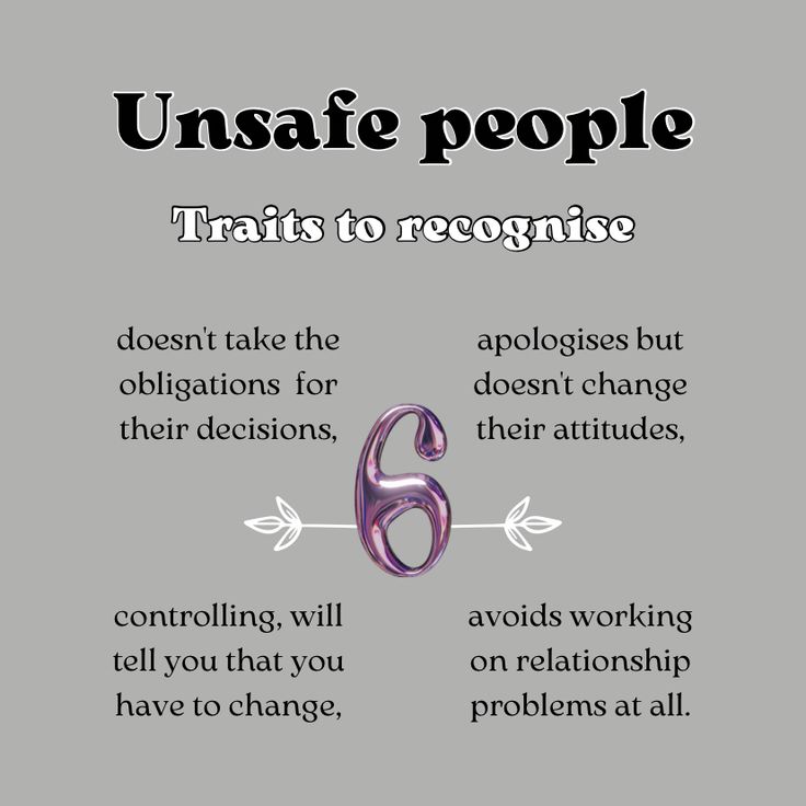 a poster with the words unsafe people on it