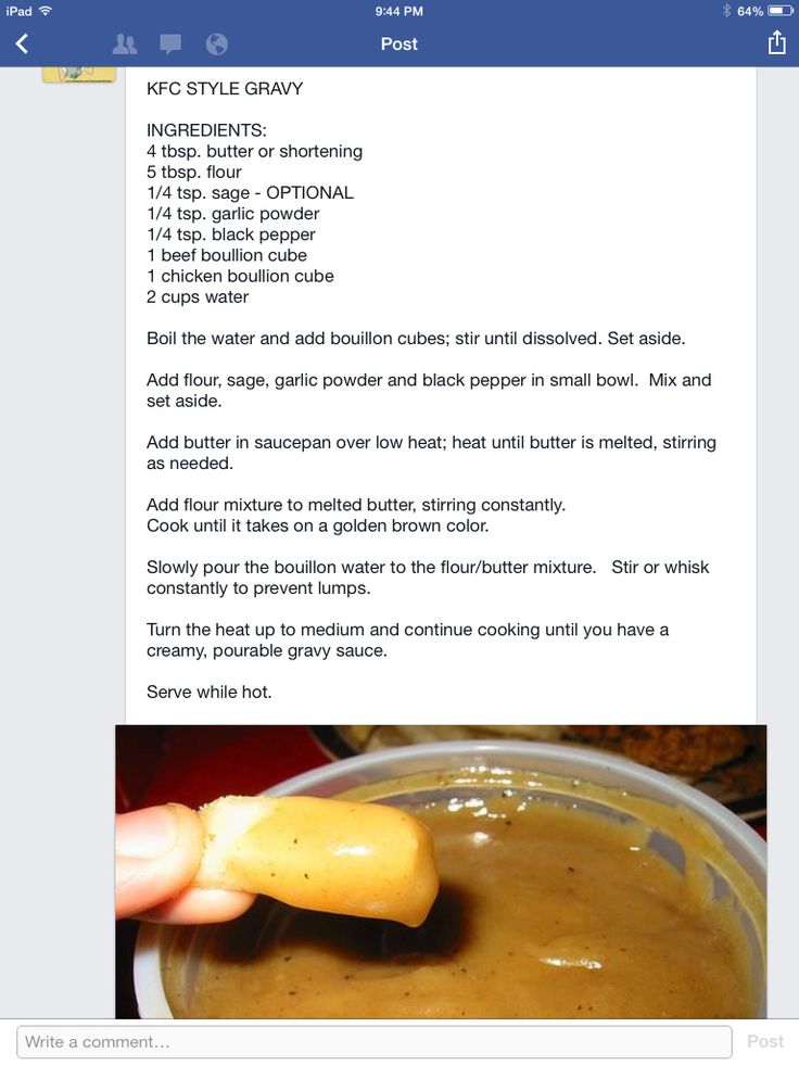 the recipe is being displayed on the facebook page