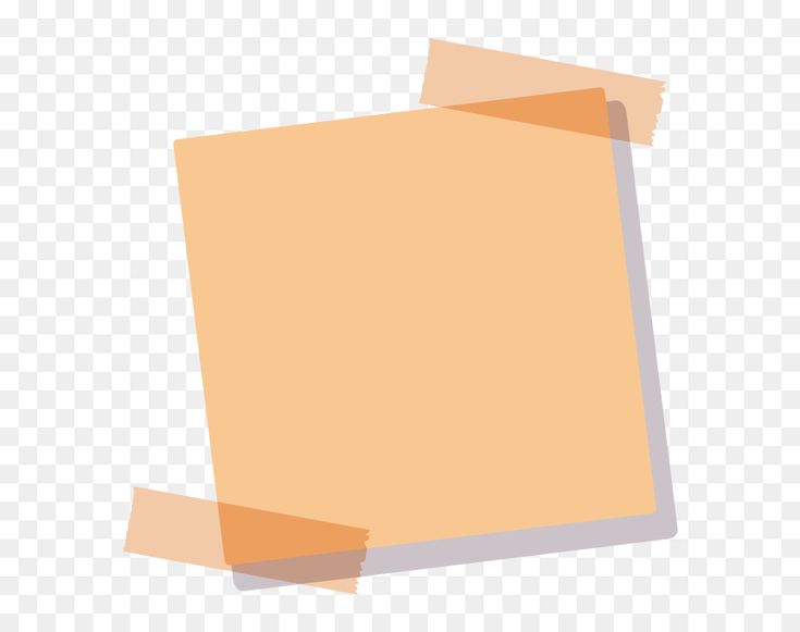 an orange piece of paper on a white background png - clipart, transparent