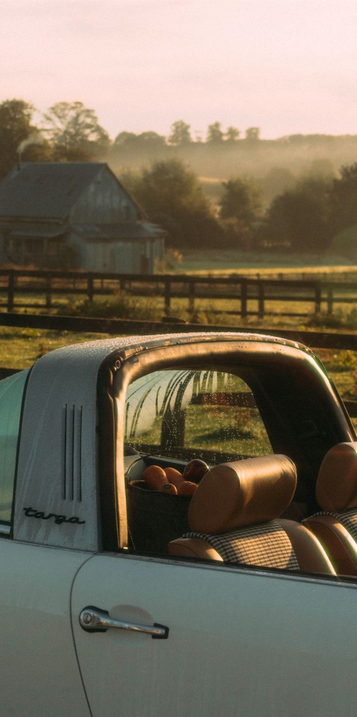 antique car, car, vehicle, travel, sunset, outdoors, fall, summer, light, landscape, sun, nature, countryside, grass, daylight Track Workout Training, Nature Countryside, Oxfordshire Countryside, Classic Car Photography, Light Landscape, Soho Farmhouse, Sun Nature, Vintage Porsche, Antique Car