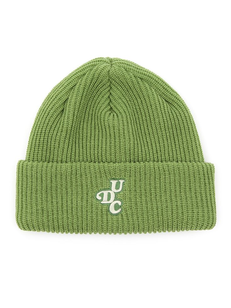 Editor's notesThe casual beanie with a bold logo embroidery that adds unique mood. Made of thick ribbed fabric, it is comfy and cozy and keeps warmth. The perfect design is matched with various styles.- Knit textile- Ribbed fabric- Logo embroidery- Comfy and cozyMeasurements(in.)One Size- Length: 7.1-7.5 in.Composition & Care- 100% Acrylic- Refer to care labelDesigner- by UNDERCONTROL Casual Knitted Hat For Streetwear, Casual Knitted Streetwear Hats, Casual Ribbed Cap, Green Cotton Hat For Winter, Green Cotton Winter Hat, Casual Adjustable Beanie With Embroidered Logo, Casual Beanie Cap For Spring, Casual Cotton Beanie Cap, Casual Ribbed Beanie