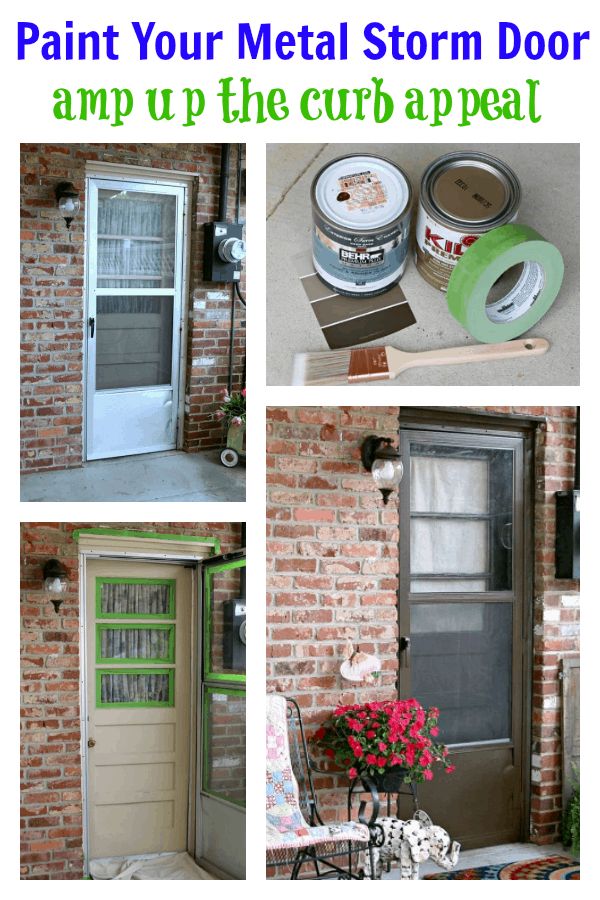 the steps to paint your metal storm door