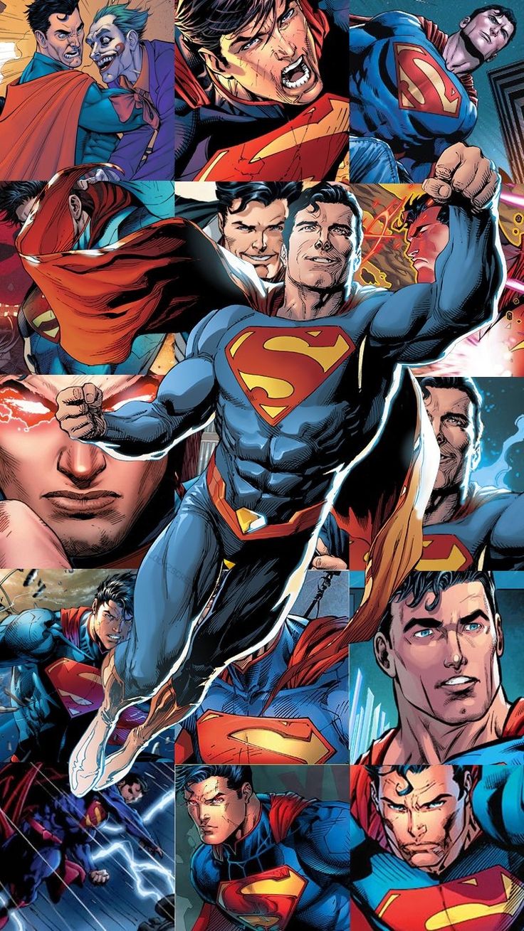 the cover to superman's upcoming comic, which features many different characters and colors