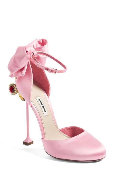 Crystal Pumps, Heels Pink, Wrap Shoes, Crystal Heels, Embellished Shoes, Embellished Heels, Satin Shoes, Crystal Shoes, Ankle Strap Shoes