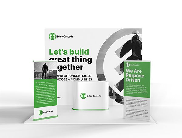 a brochure with the words let's build, great thing gether on it