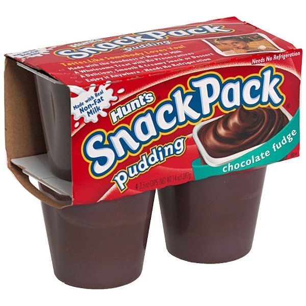 two cups filled with chocolate pudding sitting on top of each other