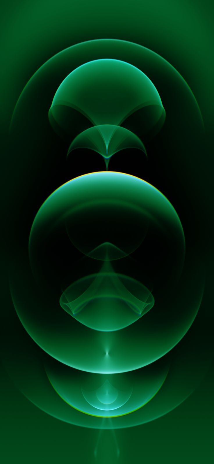 an abstract green background with circular shapes