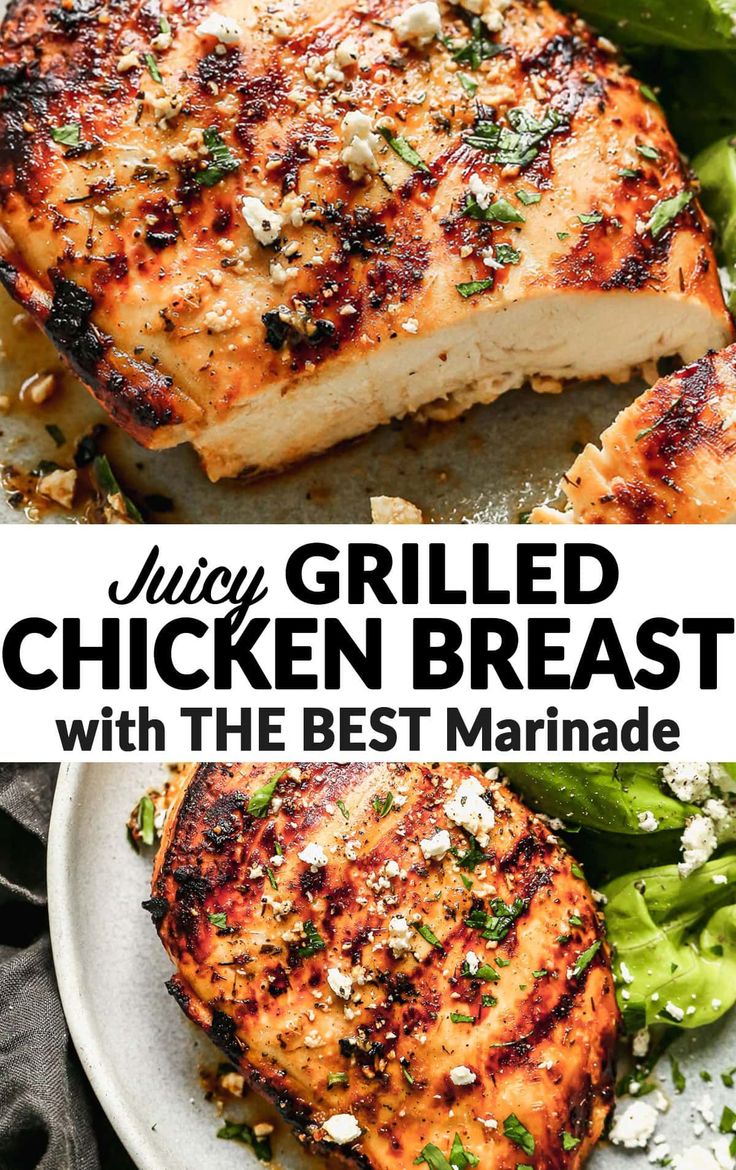 The BEST grilled chicken breast and marinade recipeAn easy method for making tendermoist grilled chicken breasts every timeSo Juicy Best Grilled Chicken Breast, Chicken Breast Marinade Recipes, Dinner Ideas With Chicken, Grilled Chicken Breast Recipes, Best Grilled Chicken, Grilled Chicken Marinade, Grilled Chicken Tenders, Bbq Chicken Breast, Chicken Marinade Recipes