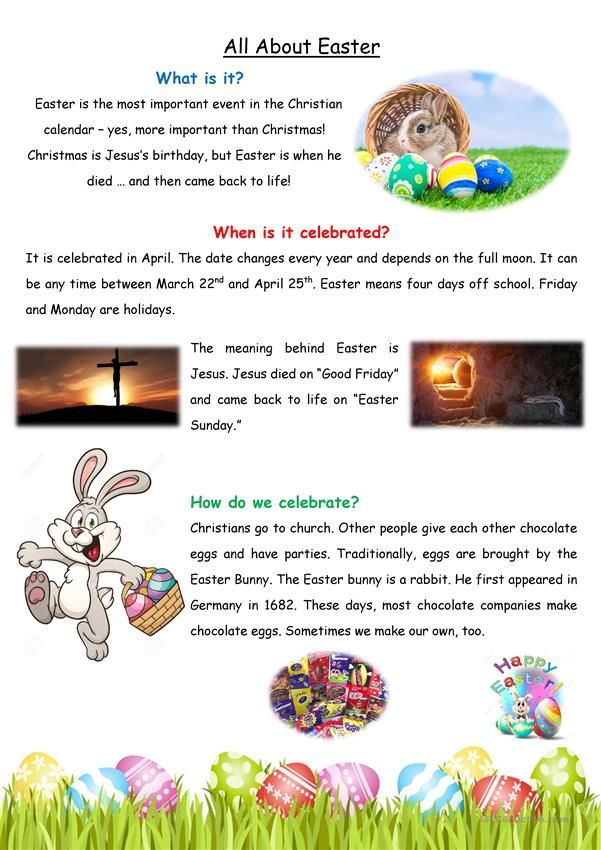 an easter egg hunt is shown in this graphic style, which includes pictures and text