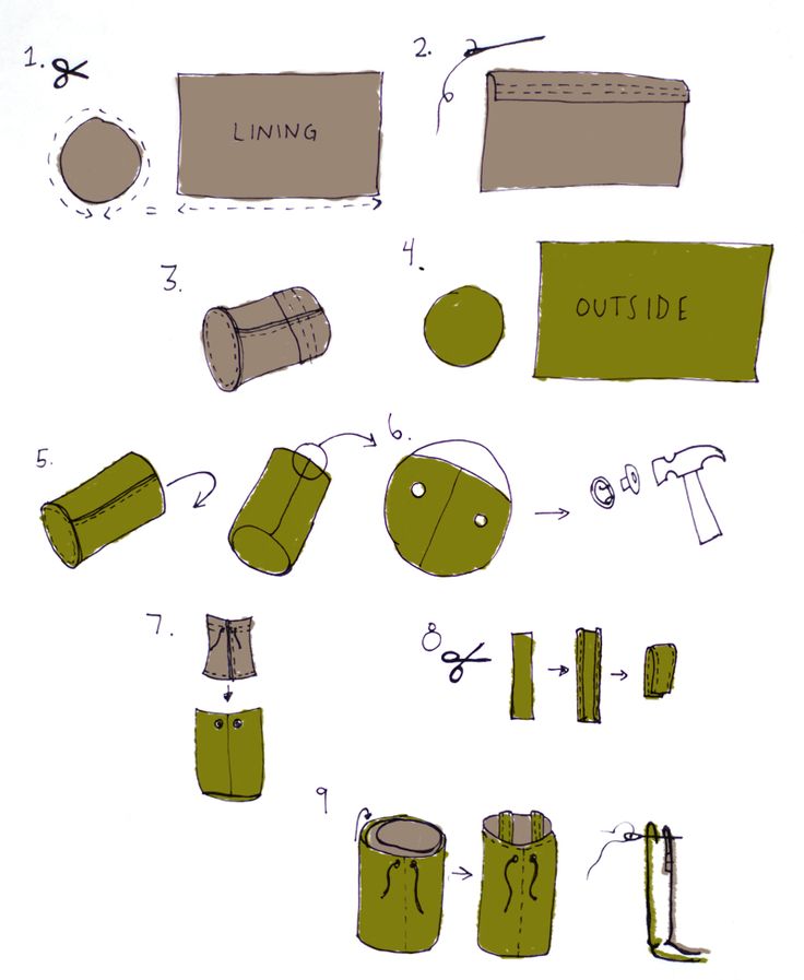 the instructions for making an origami doll with paper bags and other things to make it