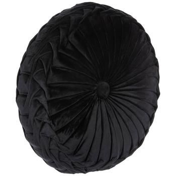 Dimensions: 16" H x 16" W x 4.81" D Shape: Circle Color: Black Content: 100% Polyester Quantity: 1 Care: Spot Clean Only Create an inviting space to relax in with this lovely Velvet Round Pillow. This plush pillow has a circular shape with a tufted center and a folded edge, all in a soft velvety material. Pair it with patterned pillows, warm blankets, and more for a cozy spot everyone will be eager to enjoy! How To Make A Round Pillow, Goth Apartment Decor Bedroom, Cute Decor Pillows, Goth Throw Pillows, Gothic Pillows, Goth Pillows, Black Velvet Pillows, Boho Goth Decor, Victorian Pillows