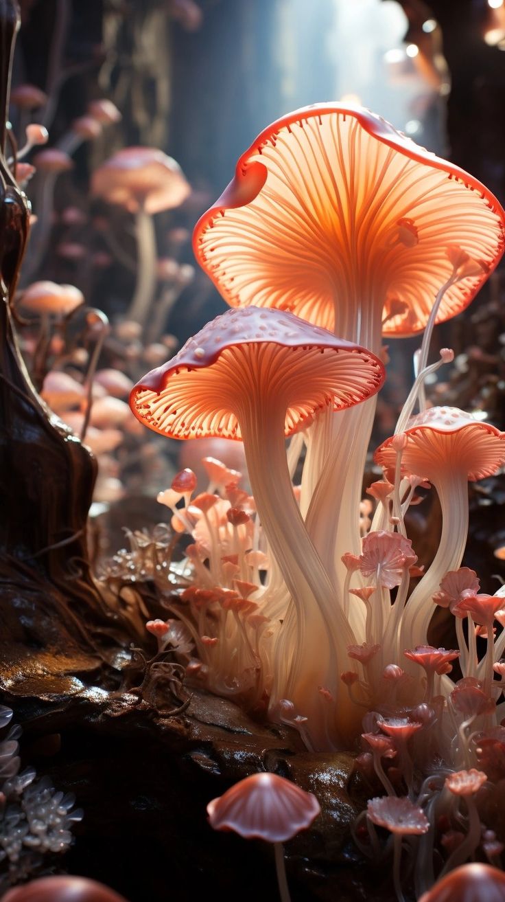 some very pretty looking mushrooms in the woods