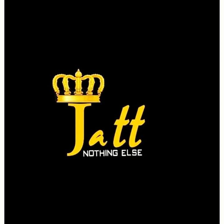 the logo for jatt nothing else, which is gold and black with a crown on top