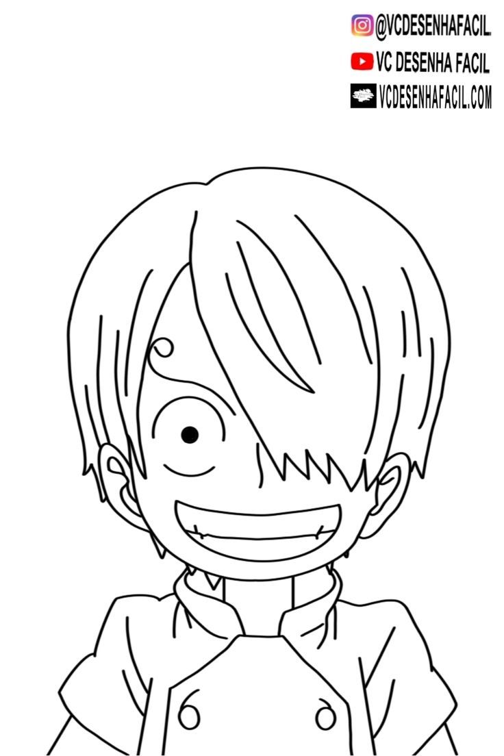 an anime character with short hair and a smile on his face, in black and white