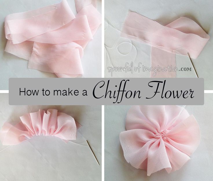 how to make a chiffon flower