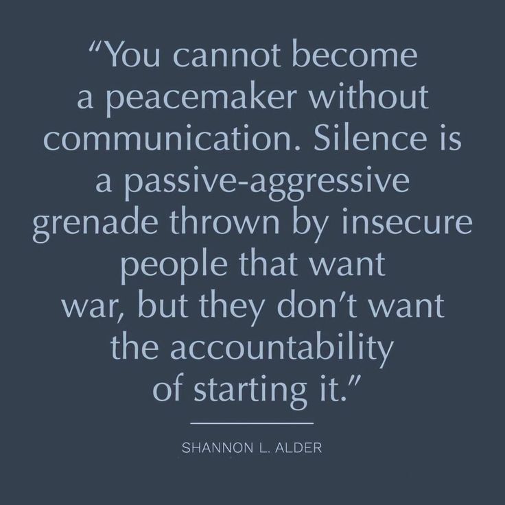 the quote you cannot't become a peacemaker without communication