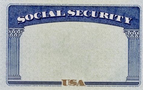 a social security certificate with the word usa on it royalty illustration stock images and clippings