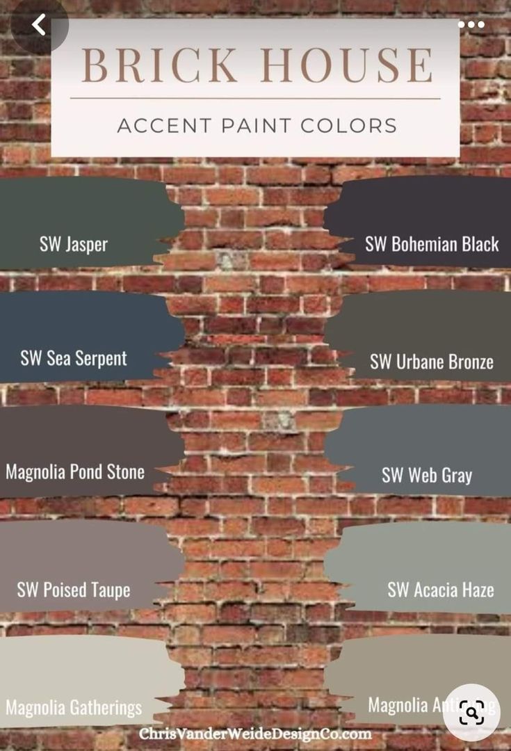 the brick house accent paint colors are available in several different shades and sizes, including grays