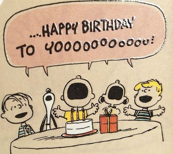 a birthday card with three cartoon characters on it