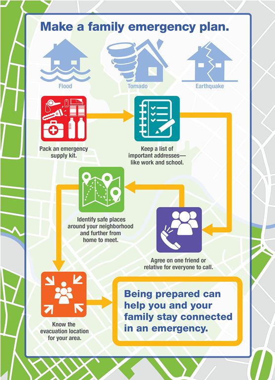 Make a Family Emergency Plan (Infographic) Emergency Evacuation Plan, National Preparedness Month, Emergency Preparedness Plan, Family Emergency Plan, Simple Business Plan Template, Emergency Response Plan, Evacuation Plan, Emergency Preparedness Kit, Emergency Evacuation