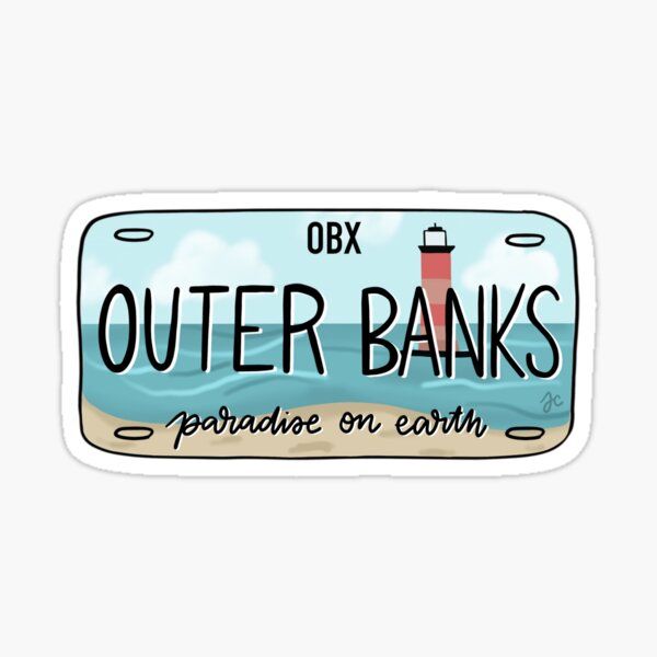 the outer banks logo sticker