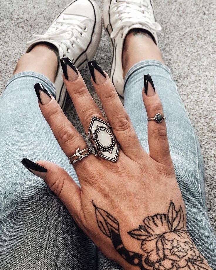 Black Edgy Nails, Wolverine Nails, Country Acrylic Nails, Cowboy Nails, Western Nails, Short Coffin, Edgy Nails, Short Coffin Nails, New Nails