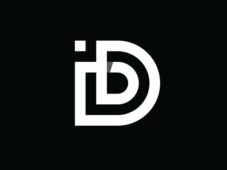 the letter d is made up of white letters on a black background, and it looks like