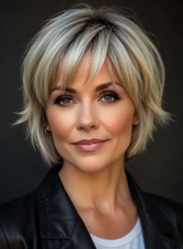 Razor Haircuts For Women Short, 50 Plus Hairstyles Over 50 Older Women, Sassy Bob Haircut Over 40, Middle Aged Woman Haircut, Over 50s Hairstyles, Razor Cuts For Women, Razor Cut Bob For Fine Hair Short, Sassy Haircuts For Women Over 50, Razor Haircuts For Women