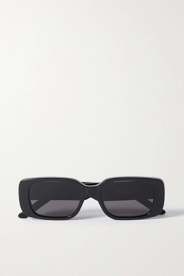 Shop DIOR EYEWEAR Wildior S2U rectangular-frame acetate sunglasses, Explore the latest DIOR EYEWEAR women's collection today on NET A PORTER Dior Rectangular Sunglasses, Black Designer Sunglasses, Dior Sunglasses Women, Sunglass Photography, 23 Bday, Black Rectangular Sunglasses, Montreal Trip, Channel Sunglasses, Black Sunnies