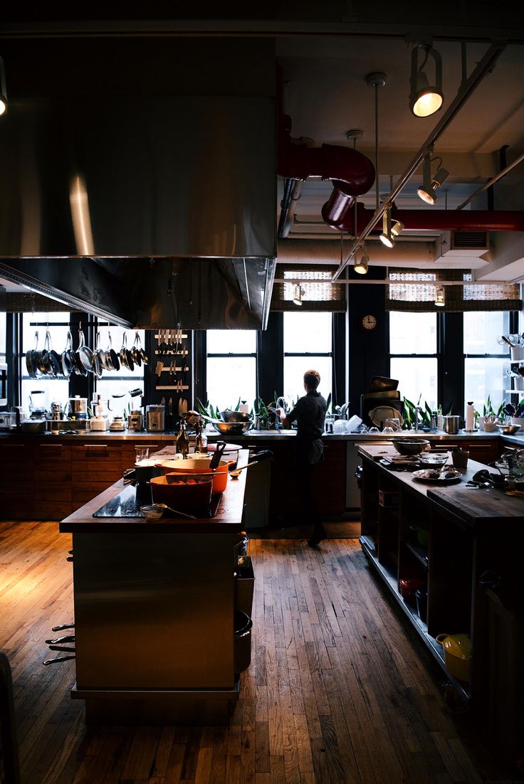 a kitchen filled with lots of counter top space