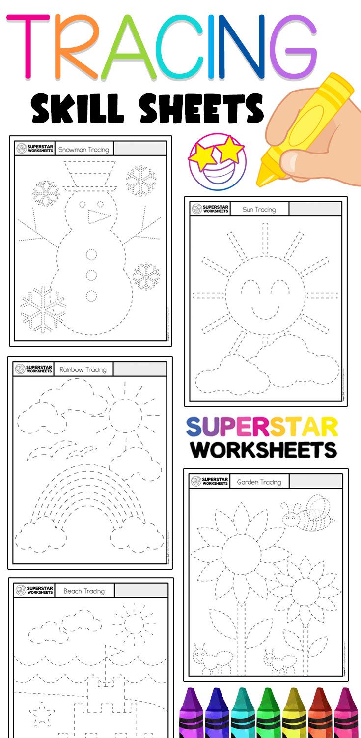 the worksheet for teaching children how to draw and color with crayons