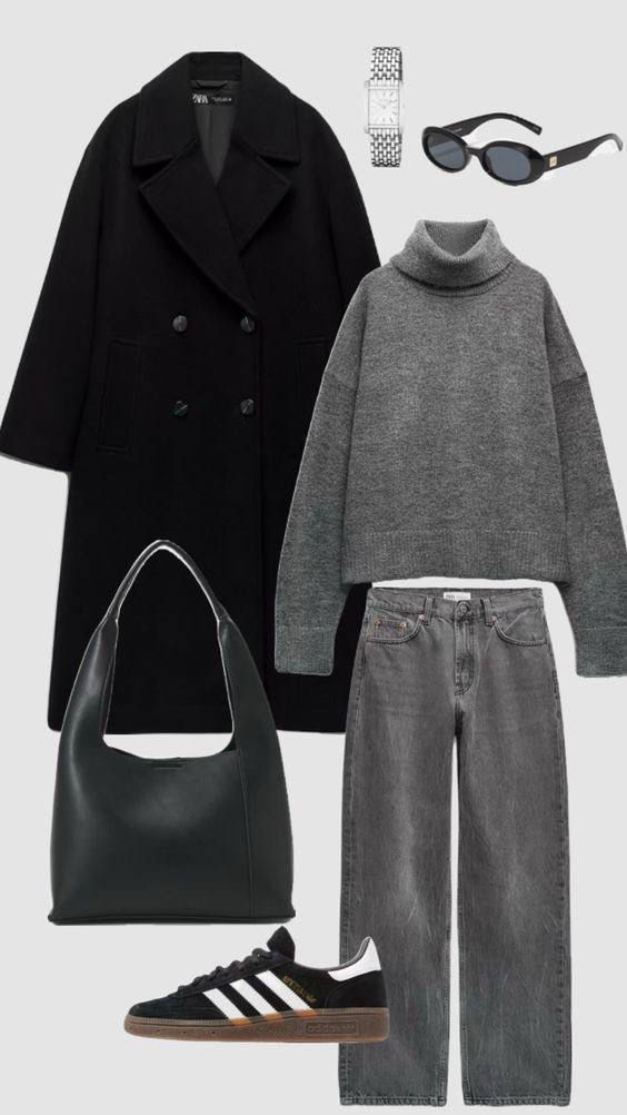 Trenchcoat Style, Grey Jeans Outfit, Adrette Outfits, Look Boho Chic, Looks Pinterest, London Outfit, Uni Outfits, Neue Outfits, Mode Casual