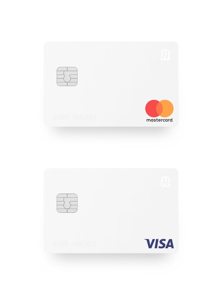 two credit cards side by side on a white background