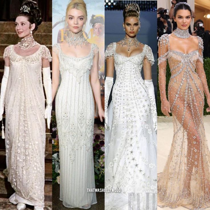 Which look best? Audrey Hepburn My Fair Lady Dress, Iconic Couture Dresses, My Fair Lady Wedding Dress, Audrey Hepburn Inspired Prom Dress, Audrey Hepburn Ball Gown, Met Gala 2024 Outfit, Kendall Jenner Met 2024, Sleeping Beauties: Reawakening Fashion Met Gala, Kendall Jenner Audrey Hepburn