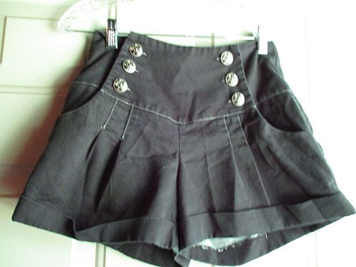 Black Mini Shorts, Fairy Kei Fashion, Kei Fashion, Upcycle Sewing, Digital Closet, Mini Shorts, A J, Dream Clothes, Used Clothing