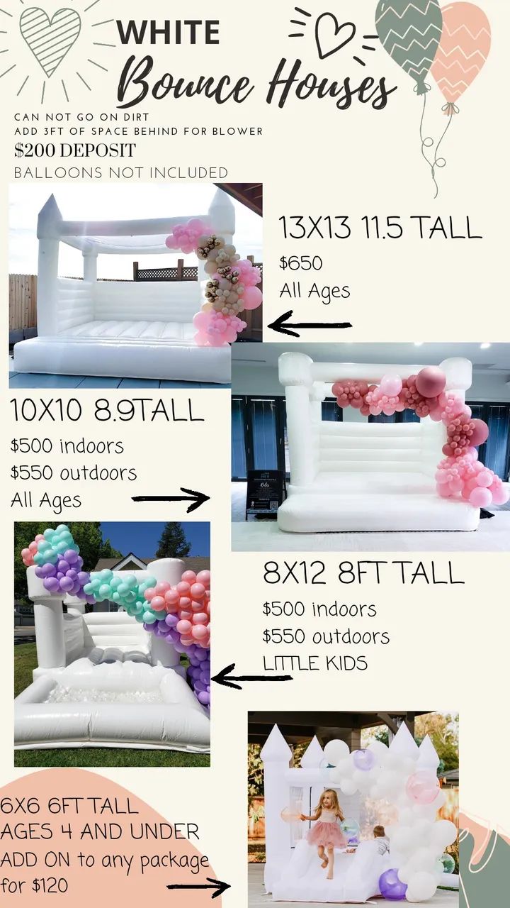 the instructions for how to make an inflatable princess bed with balloons and flowers