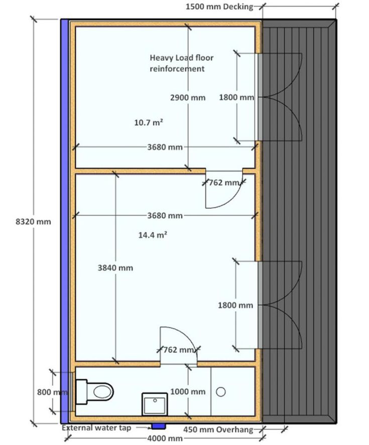 a bathroom with measurements for the wall and floor