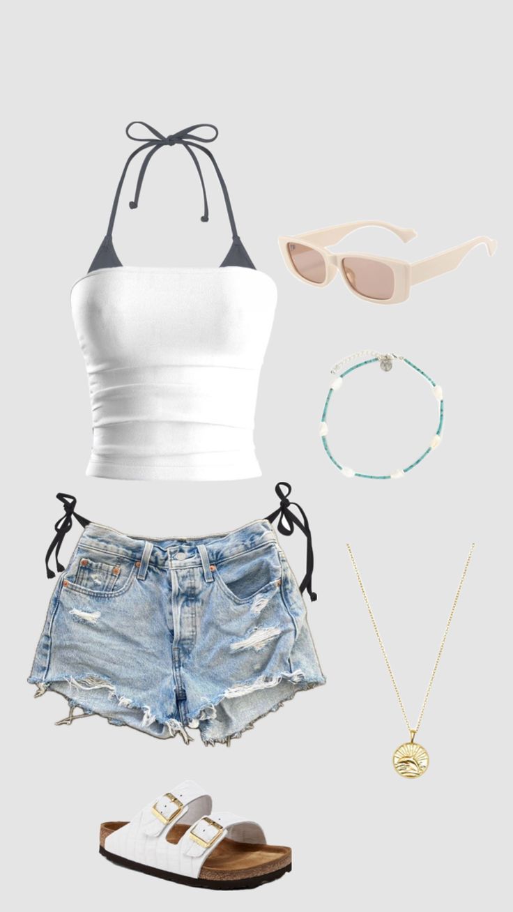 Outfit Ideas Holiday Summer, Cute Summer Outfits For The Beach, Cute Lake Outfits Summer Casual, Mexico Fits For Women, Beach Ideas Outfit, Cute Summer Outfits Beach, Summer Vibes Aesthetic Outfit, Cruise Fits Aesthetic, Shore Outfit Ideas