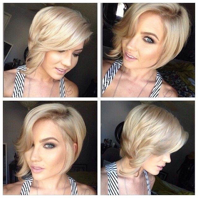 Summer Hair looks: 2014 Short Hairstyles Trends blonde short bob with casual waves Trendy We Fryzurach, Hair Idea, Penteado Cabelo Curto, Side Part, Love Hair, Hair Today, Great Hair, Brazilian Hair, Hair Dos