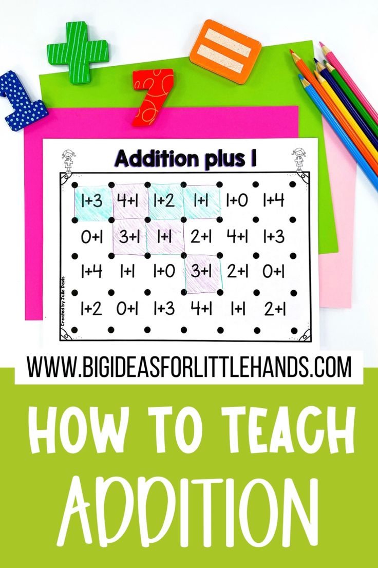 the addition plus 1 worksheet is shown with pencils and markers on it