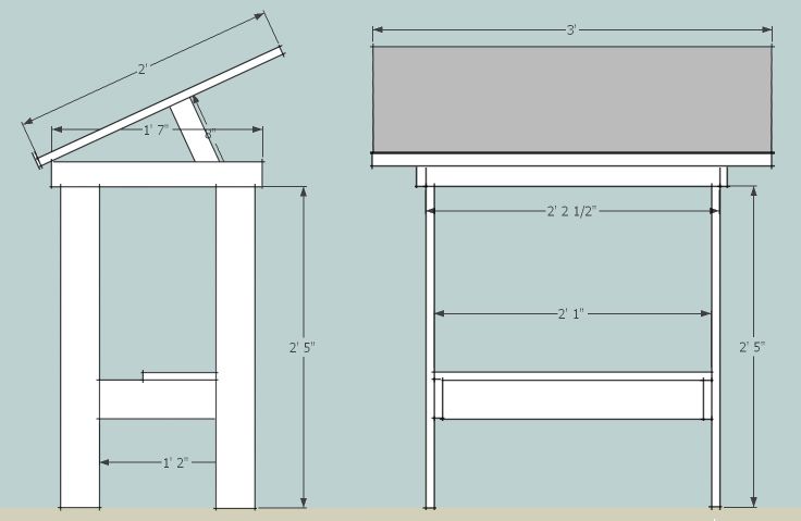 the measurements for a bench and table are shown in three different sizes, including one with a