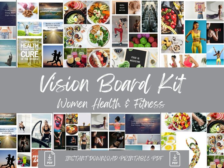 the vision board kit for women health and fitness