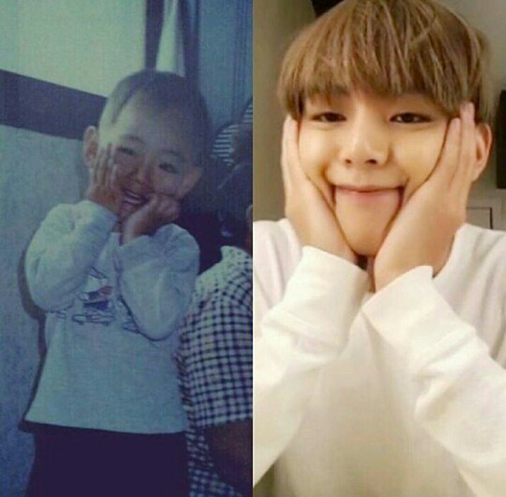 Baby V & BTS V! so cute!!! Childhood Pictures, V Cute, Childhood Photos, Music Magazines, Bts Imagine, Celebrity Art, Rap Monster, V Taehyung, Kids Pictures